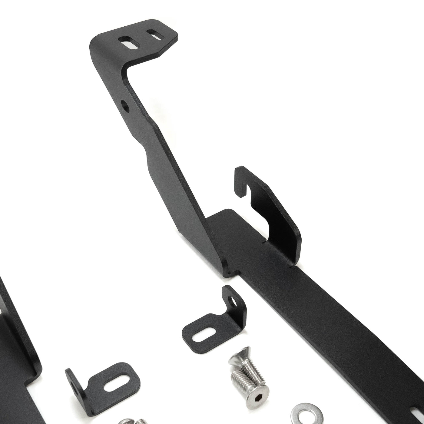 '03-09 Ram 2500/3500 SDHQ Built A-Pillar Light Mounts DISPLAY OF BRACKET SEMI CLOSE VIEW TO SHOW ADDITIONAL DETAILS OF BRACKETRY