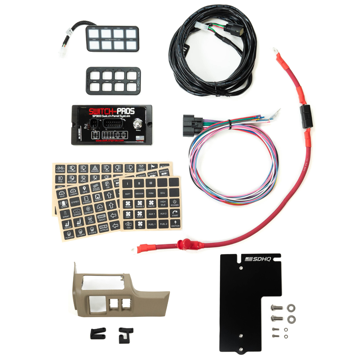 '10-24 Toyota 4Runner SDHQ Built Complete Switch Pros Mounting Kit