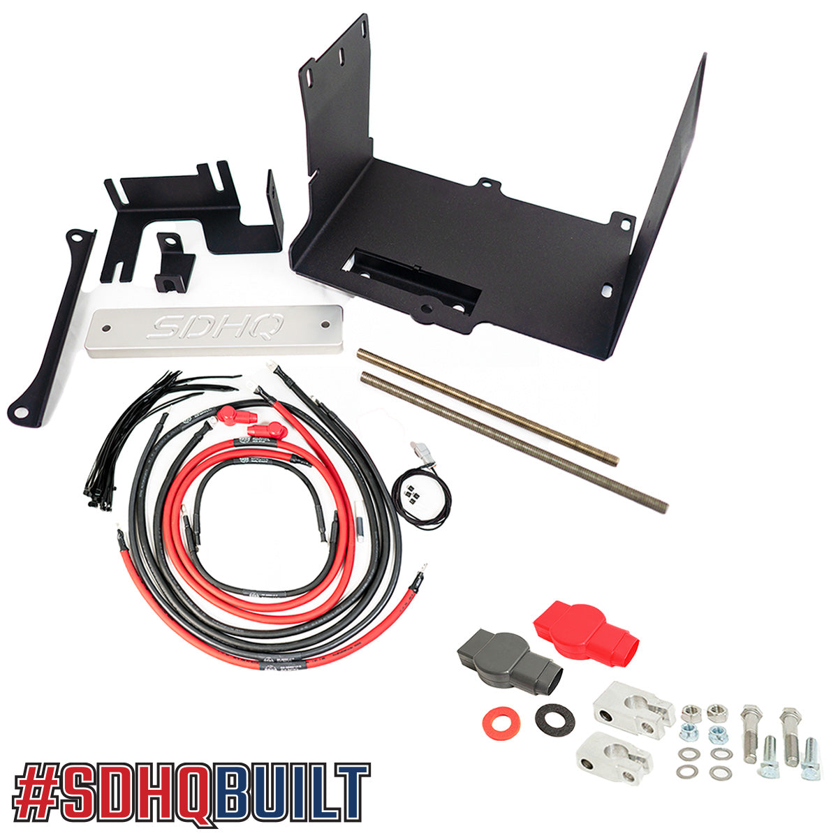 '10-23 Toyota 4Runner SDHQ Built "Build your Own" Dual Battery Kit Display of Included tray, additional wiring and terminals