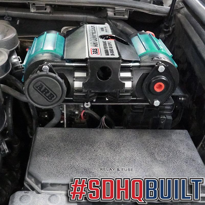 '10-23 Toyota 4Runner SDHQ Built ARB Air Compressor Mount display installed