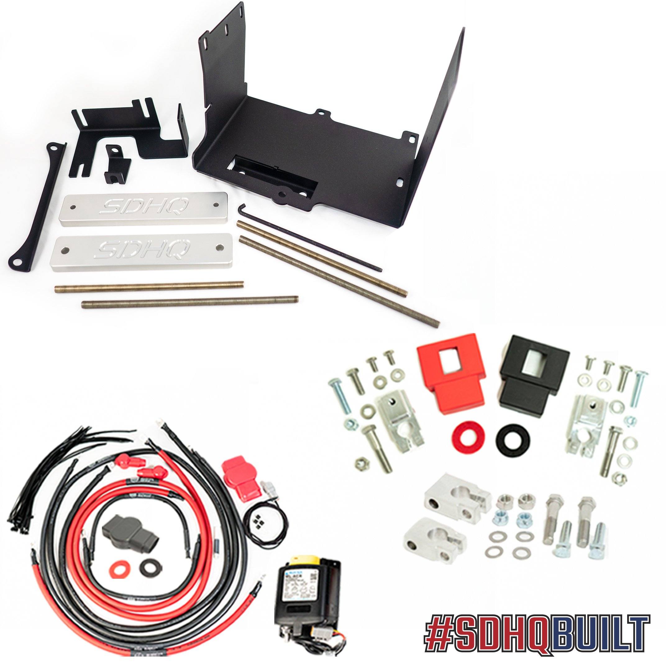 '10-23 Toyota 4Runner SDHQ Built Complete Dual Battery Kit Battery Kit Display of Included Parts