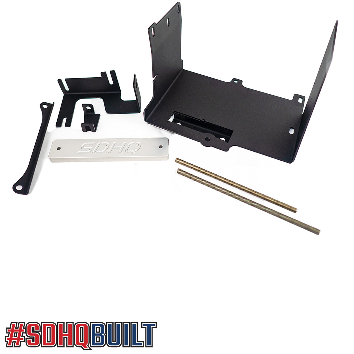 '10-23 Toyota 4Runner SDHQ Built Dual Battery Tray Kit Display of Included parts