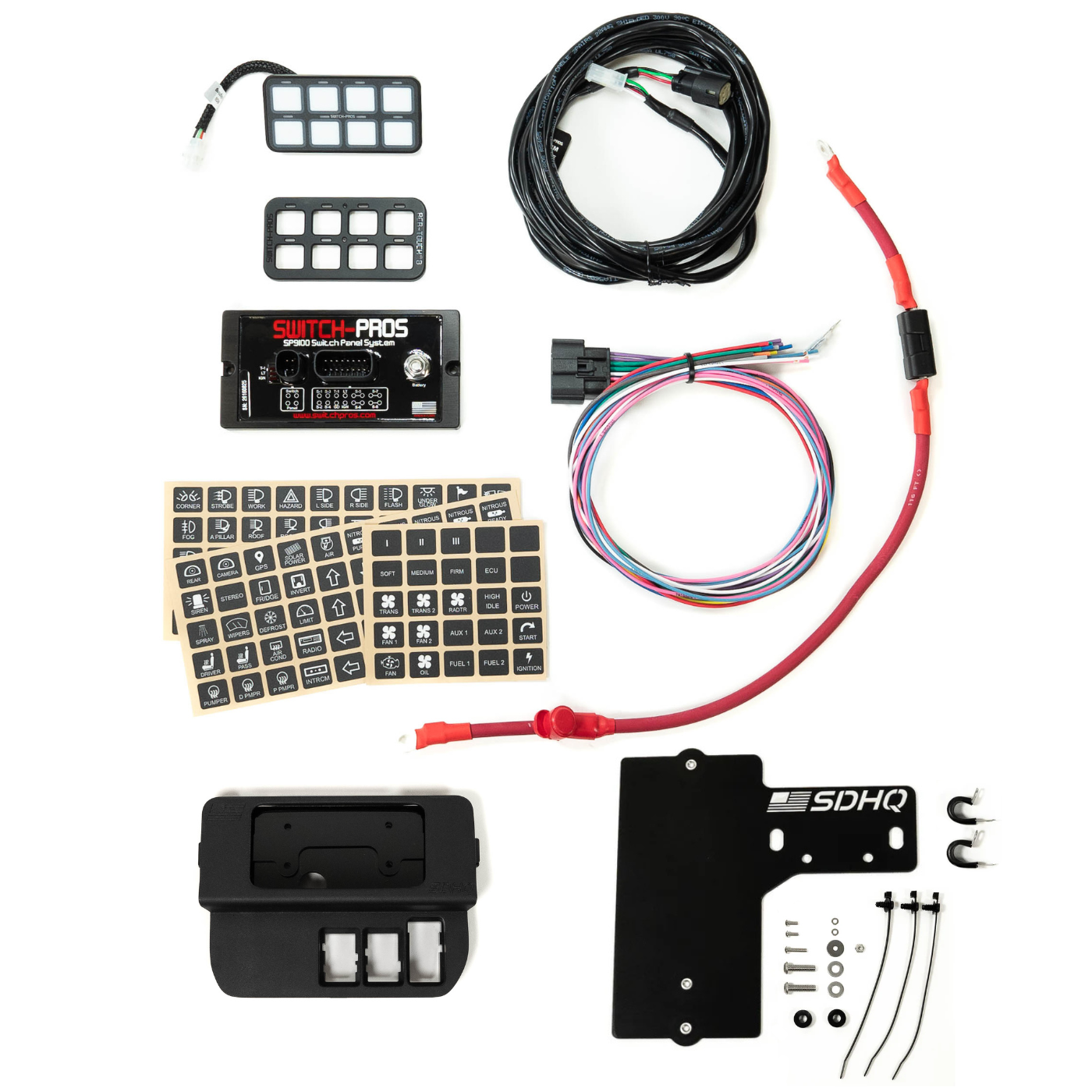 '16-23 Toyota Tacoma SDHQ Built Complete Switch Pros SP-9100 Mounting Kit