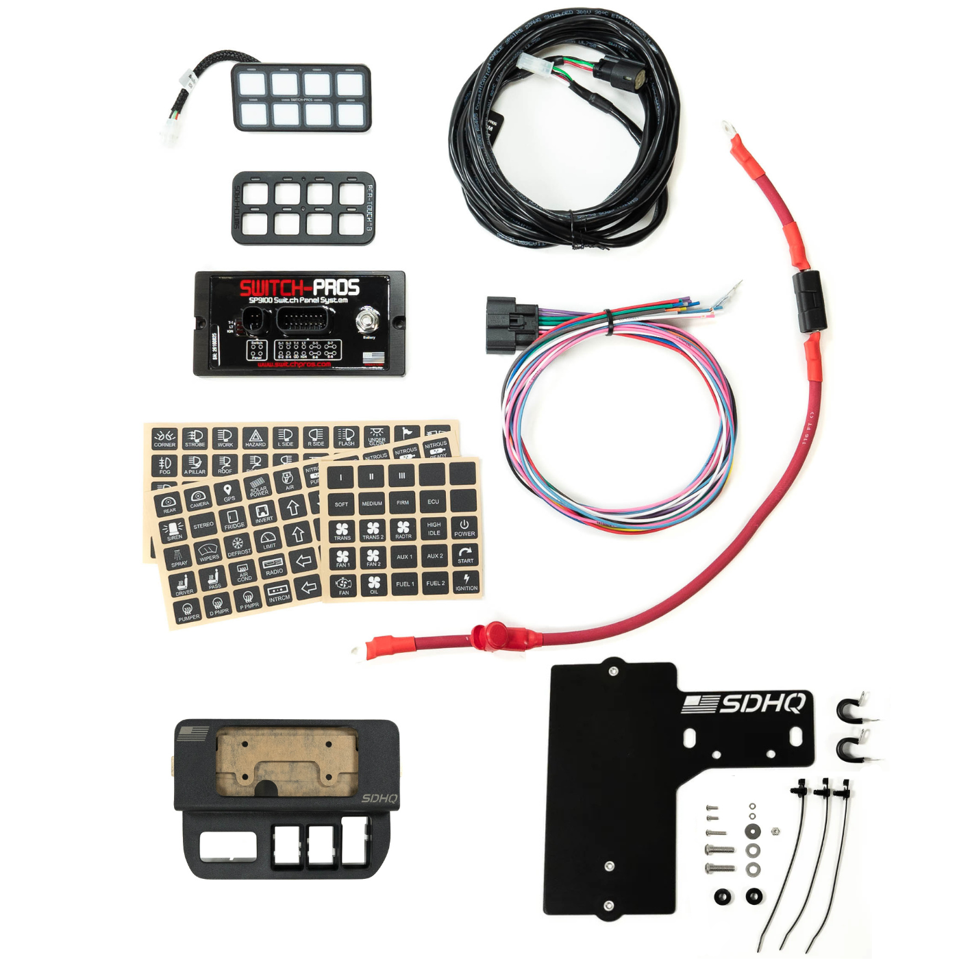 '16-23 Toyota Tacoma SDHQ Built Complete Switch Pros SP-9100 Mounting Kit