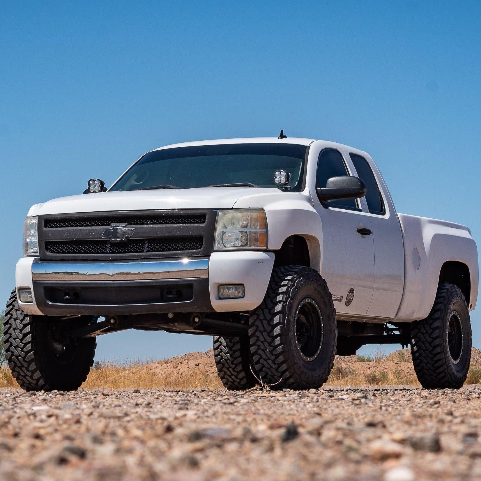 '07.5-14 Chevy/GMC 2500/3500 SDHQ Built A-Pillar Light Mounts