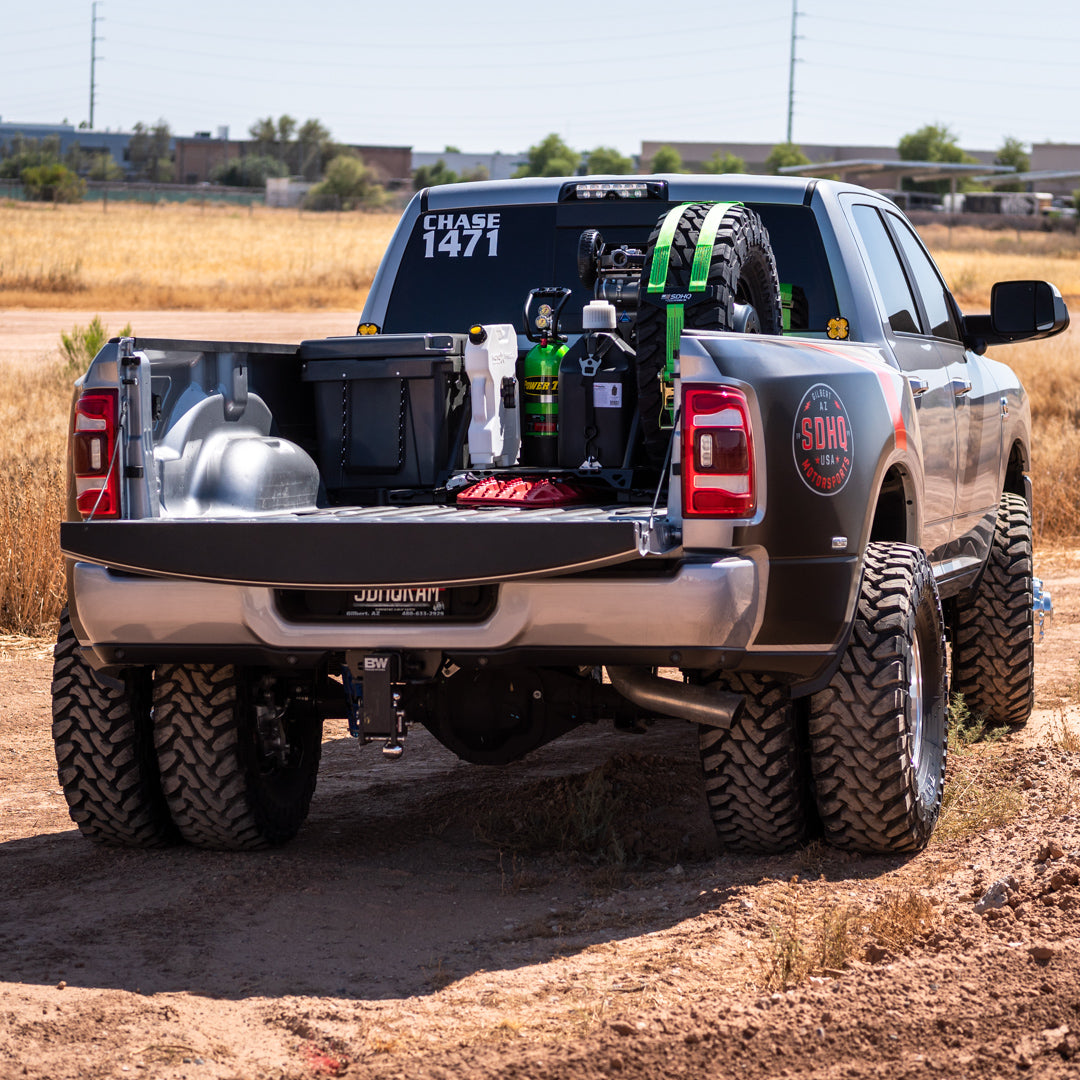 '19-24 Ram 2500/3500 SDHQ Built In Bed Chase Rack Installed Display