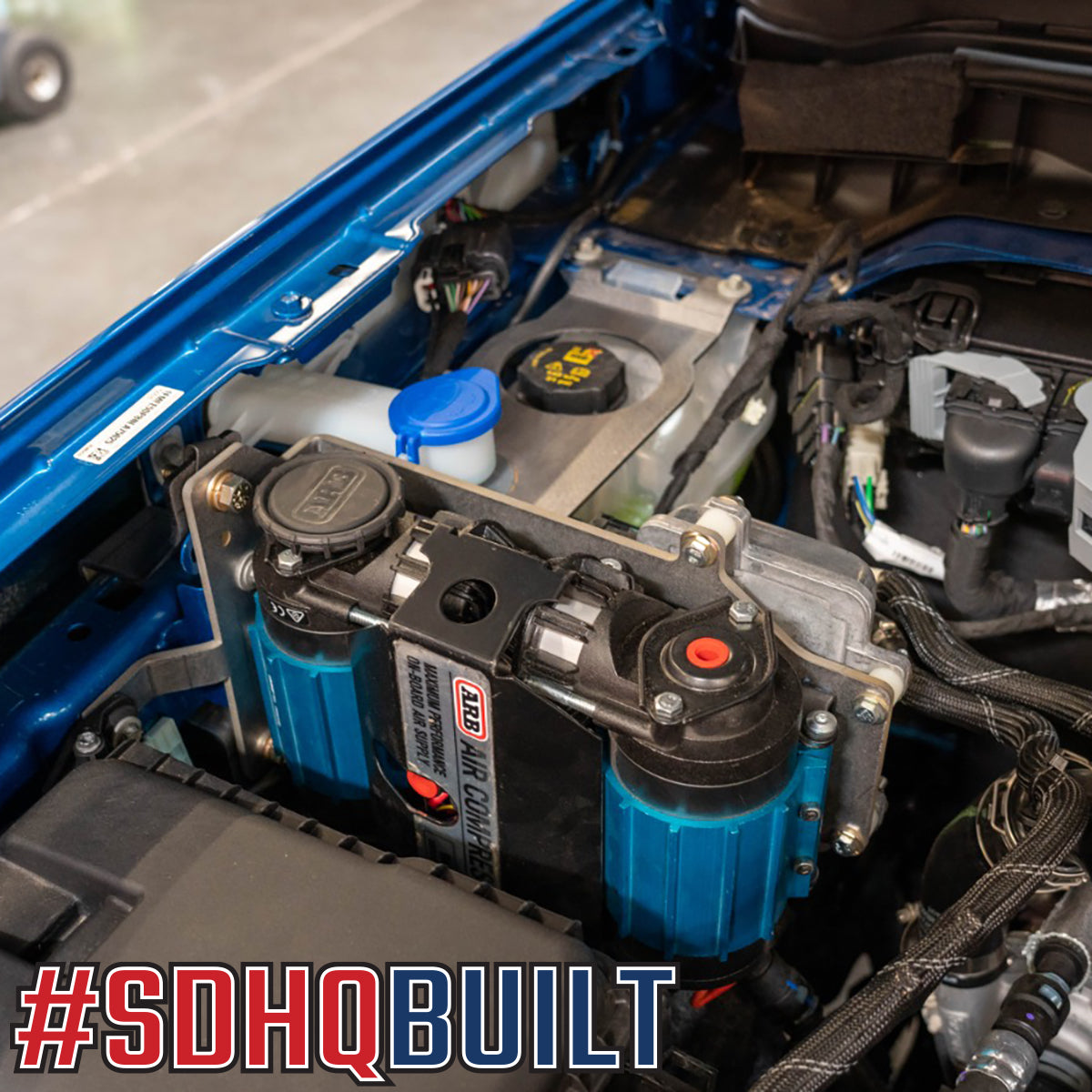 '21-Current Ford Bronco SDHQ Built ARB Air Compressor Mount Installed Display