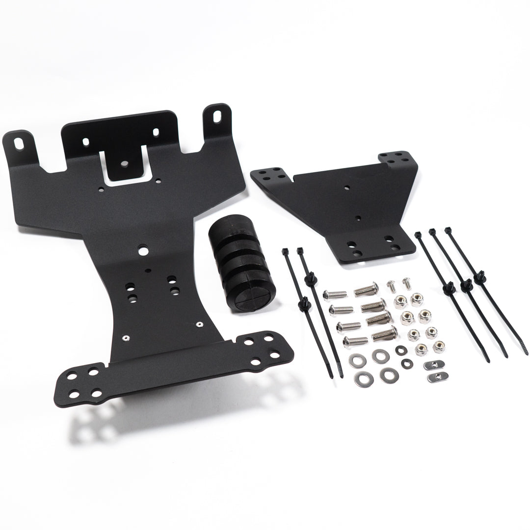 '21-23 Ford Bronco/Bronco Raptor SDHQ Built 3rd Brake Light Chase Light Mount Display of included parts and Hardware