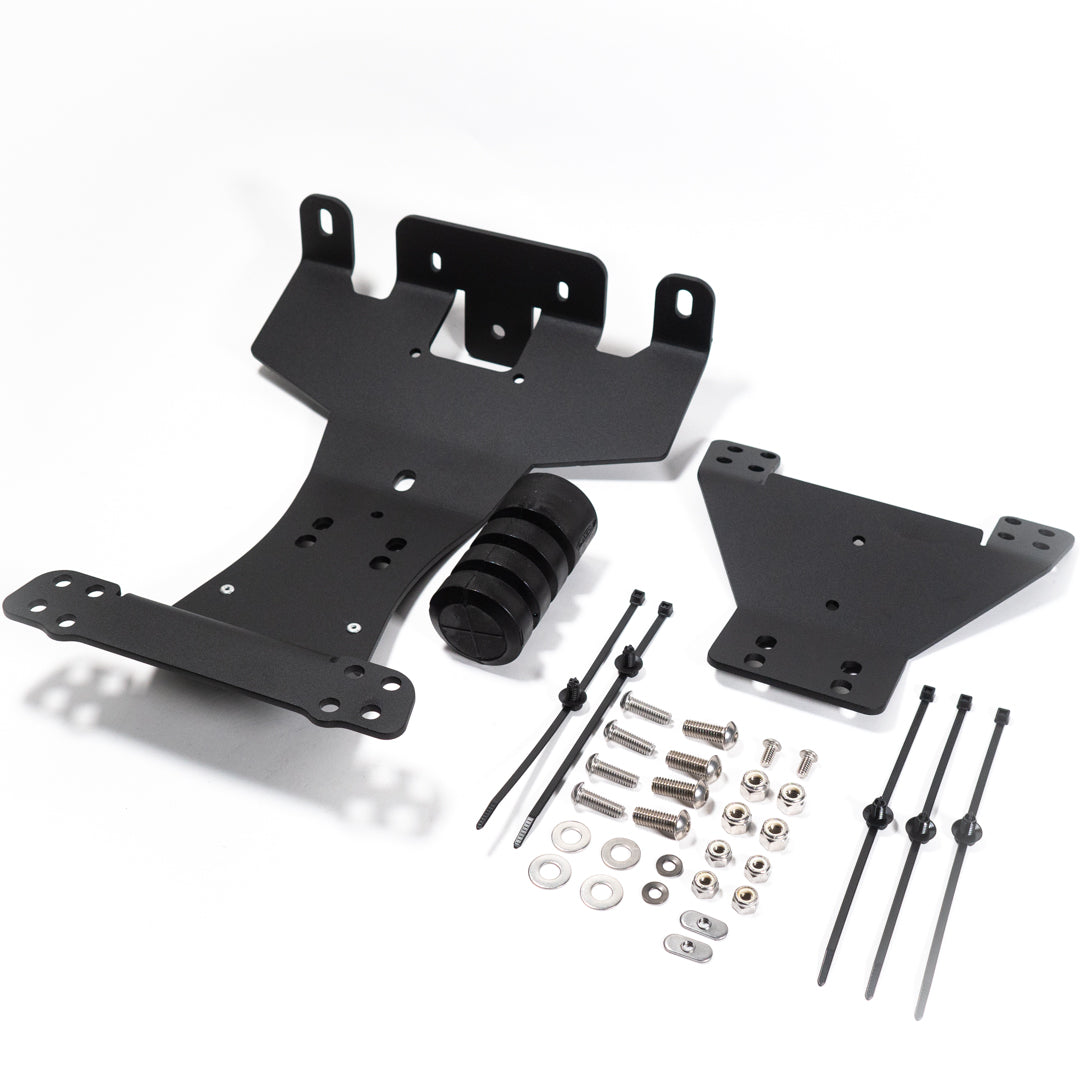 '21-23 Ford Bronco/Bronco Raptor SDHQ Built 3rd Brake Light Chase Light Mount Display of Included parts and Hardware