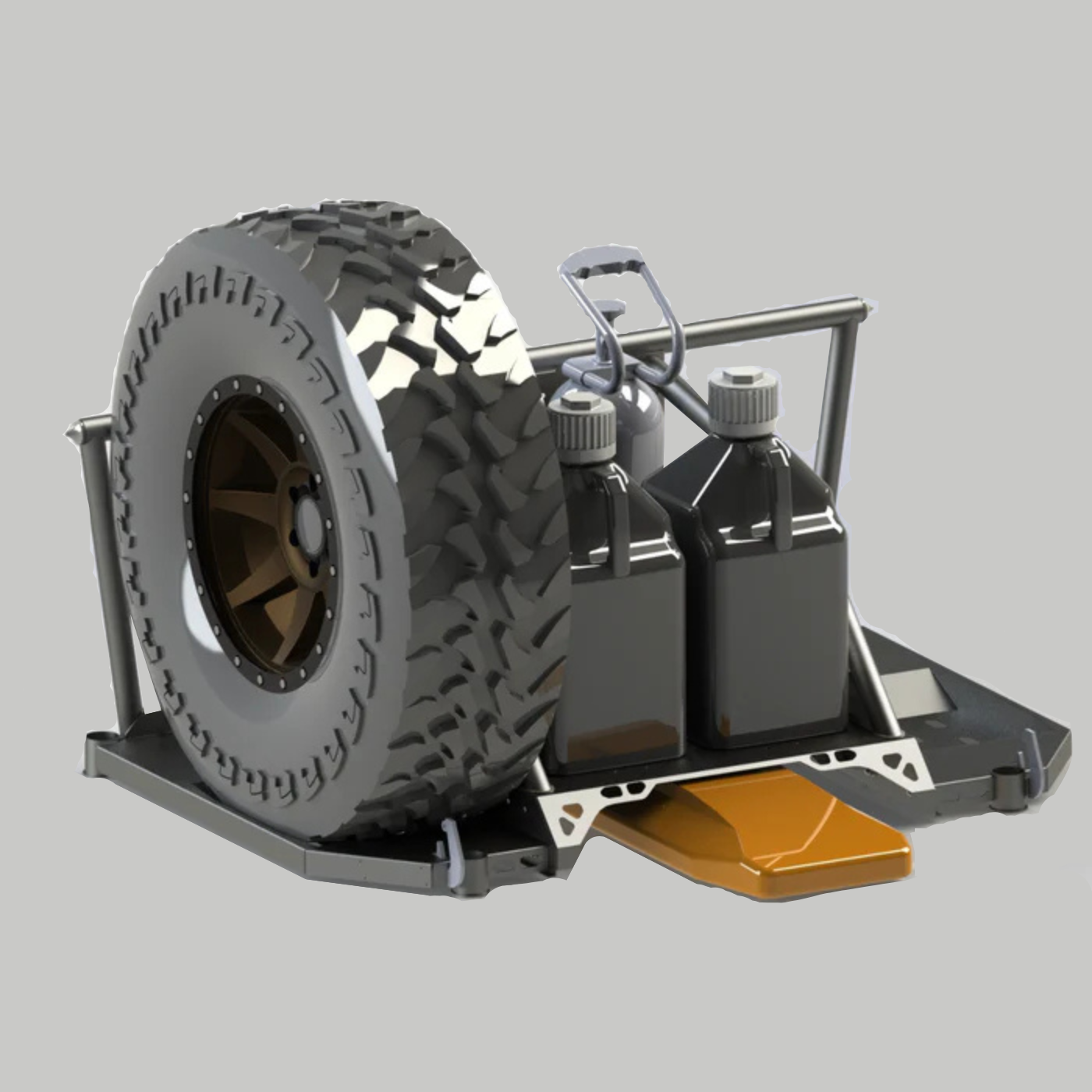 SDHQ BUILT 2017+ RAPTOR CHASE RACK RENDERING WITH LOAD DISPLAY