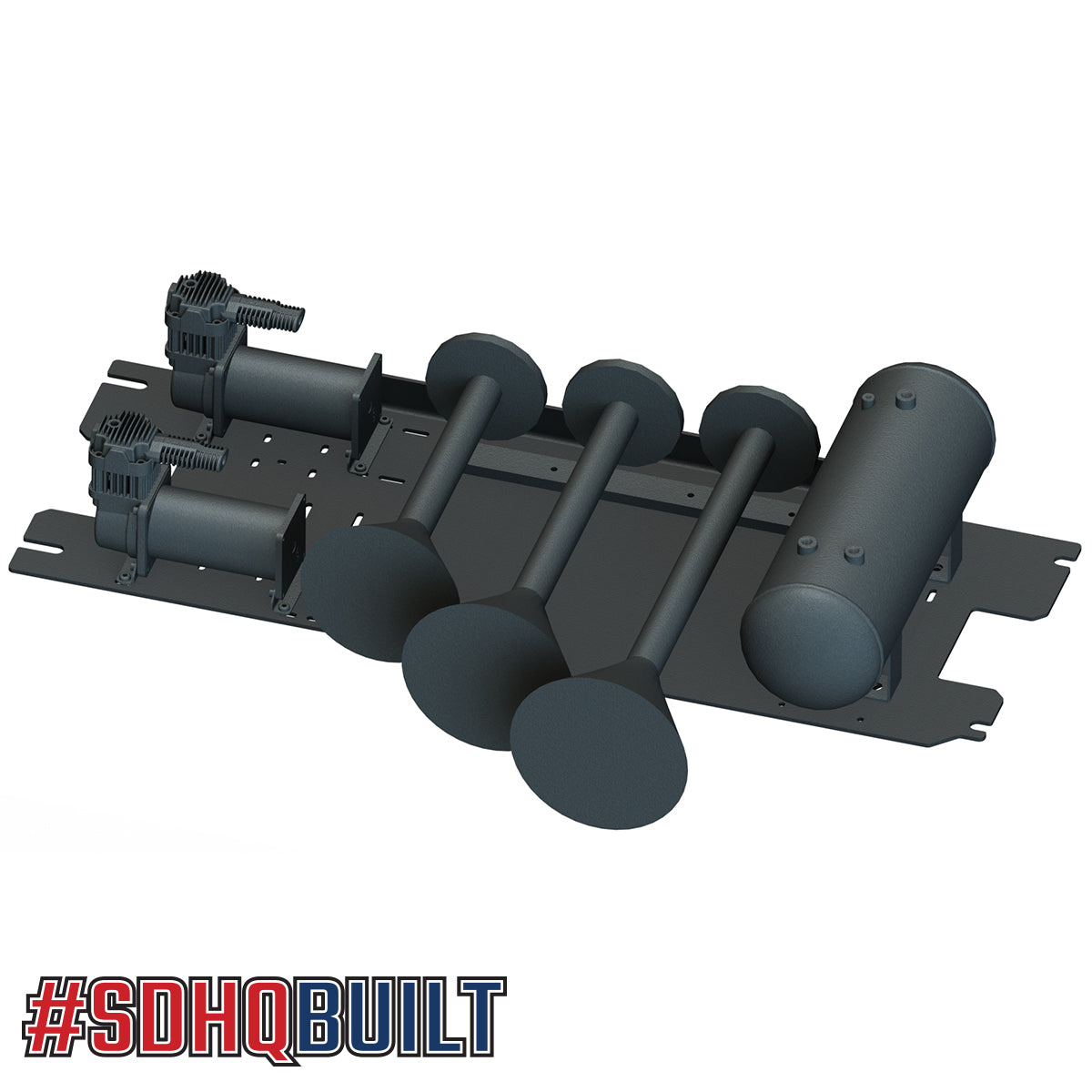 '20-Current GMC 2500/3500 SDHQ Built Under Bed Air Compressor Mount Design