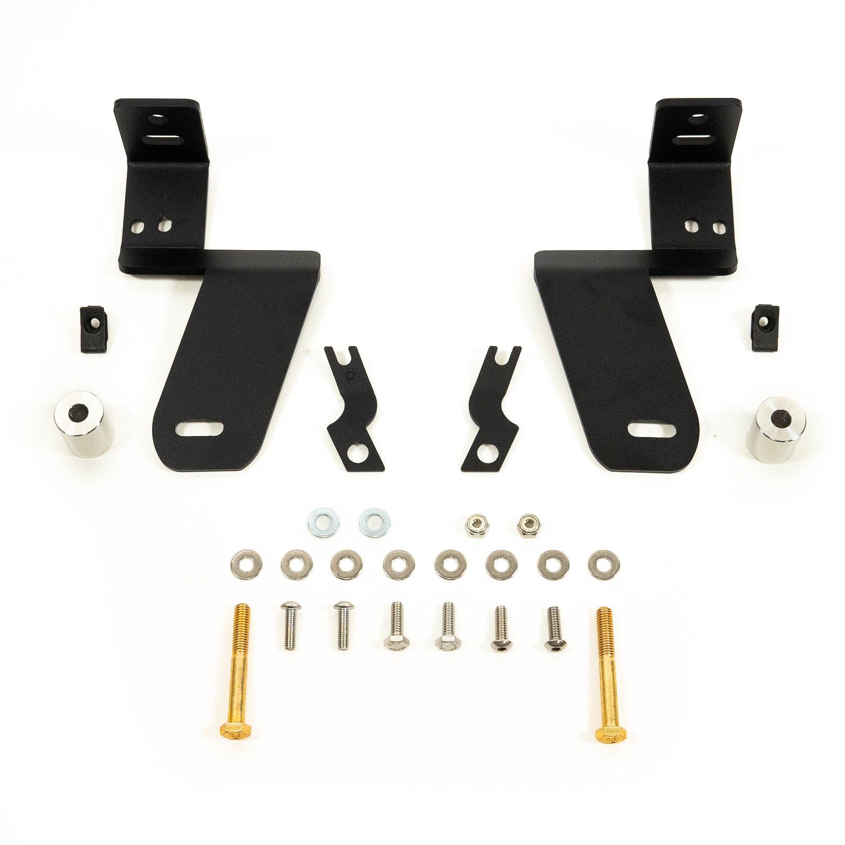 '19-24 Chevy 1500 SDHQ Built A-Pillar Light Mounts Display of Included Parts