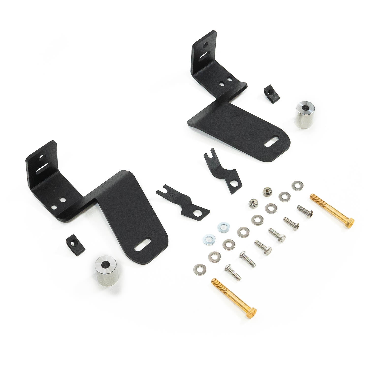 '19-24 Chevy 1500 SDHQ Built A-Pillar Light Mounts Display of Included Parts