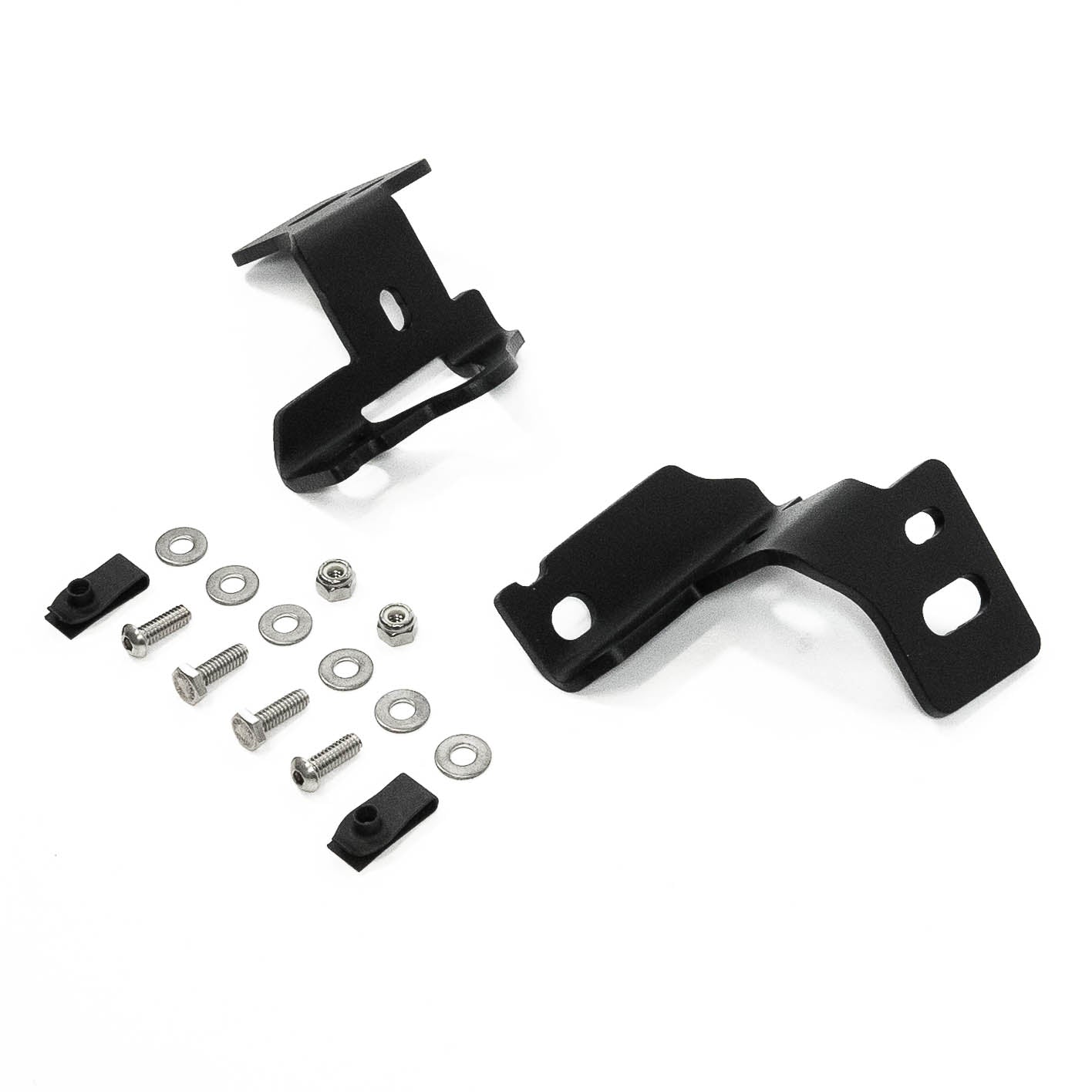 '15-19 Chevy/GM 2500/3500 SDHQ Built A-Pillar Light Mounts Display of Included Parts