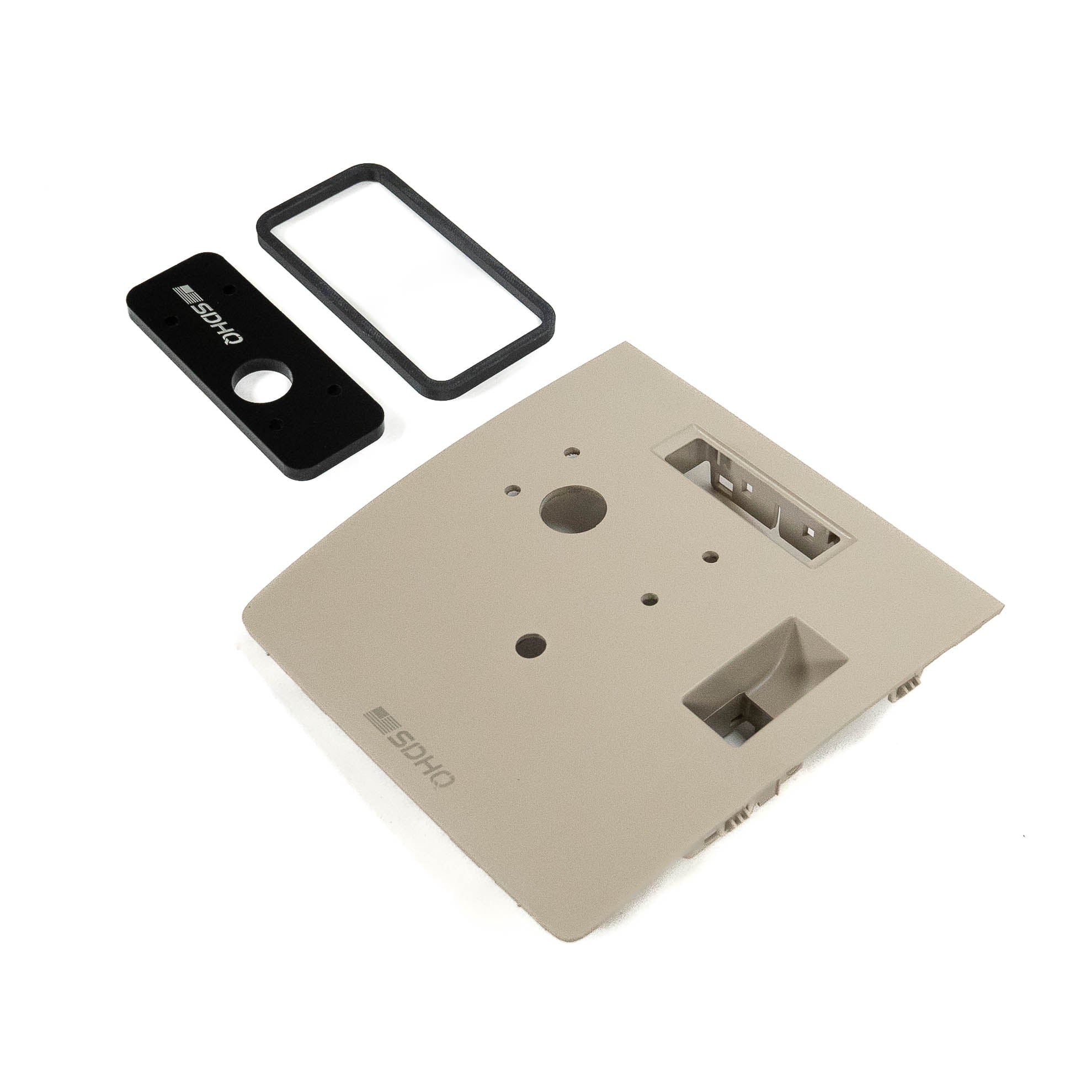 '15-17 Chevy/GMC 1500 SDHQ Built SP-9100 Overhead Keypad Mount Shale Display with Power Sliding Rear Window - without Garage Door Opener