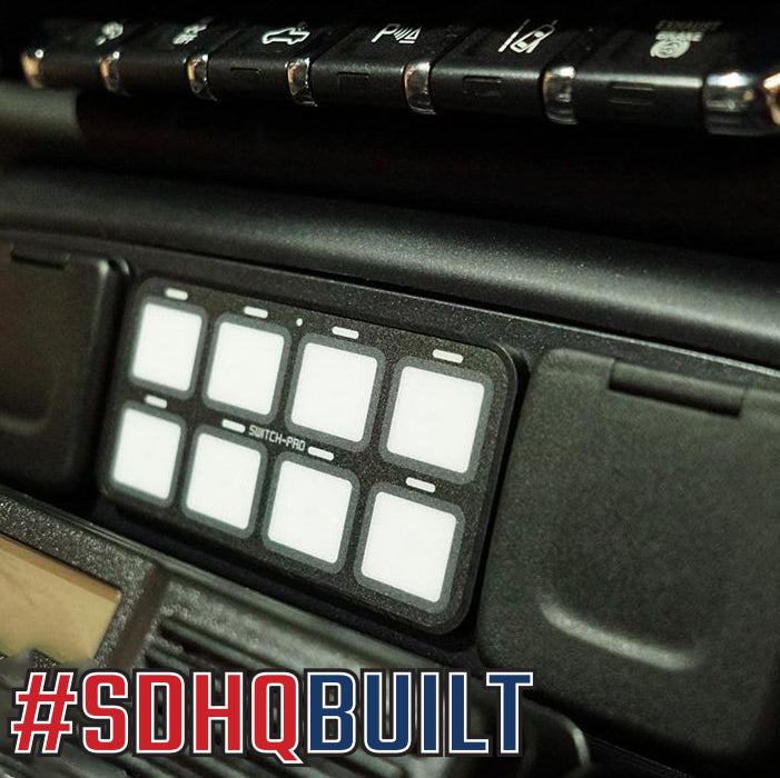 '15-19 Chevy/GMC 2500/3500 SDHQ Built Switch Pros SP-9100 Keypad Mount display installed