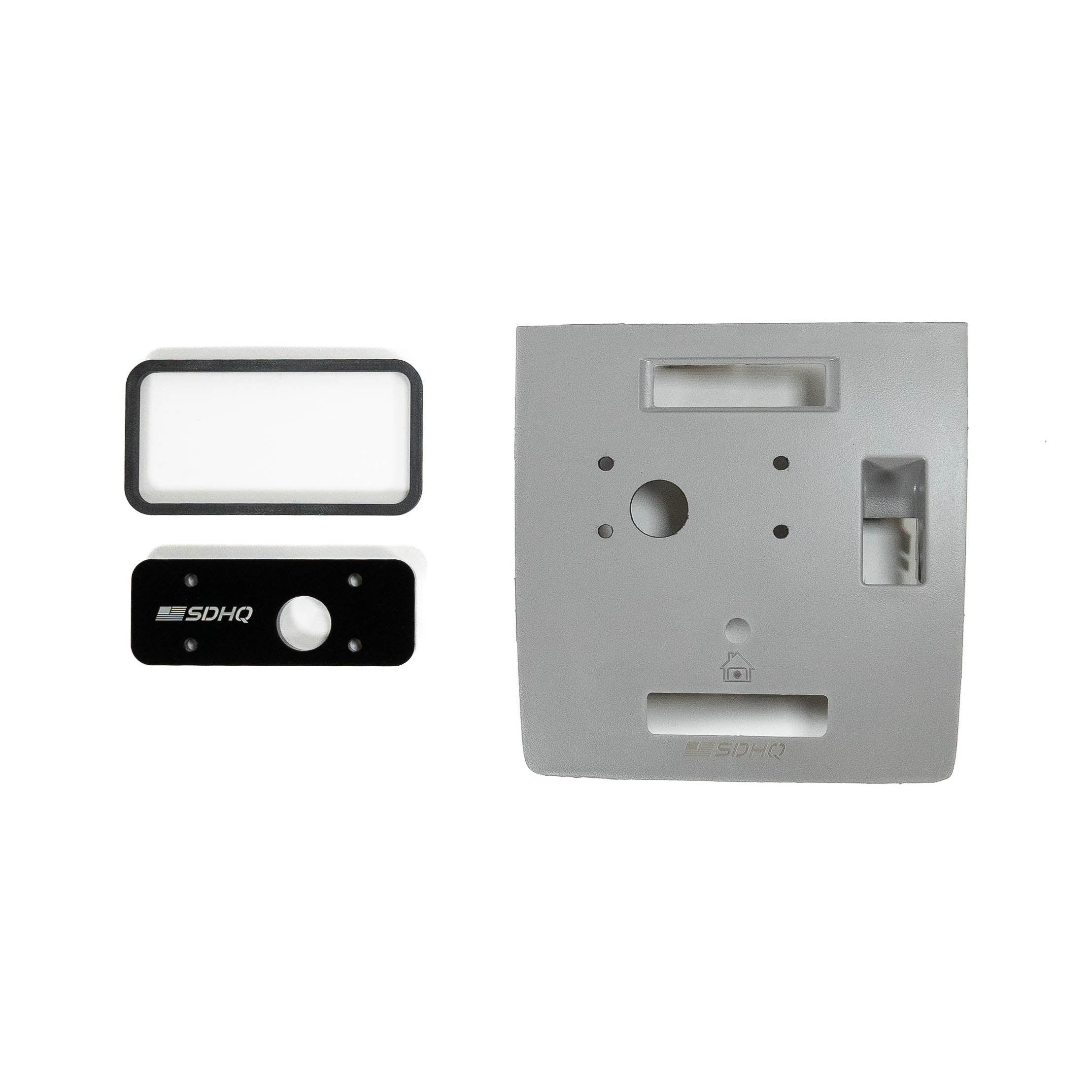 '15-17 Chevy/GMC 2500/3500 SDHQ Built SP-9100 Overhead Keypad Mount Gray Display with Power Sliding Rear Window - with Garage Door Opener