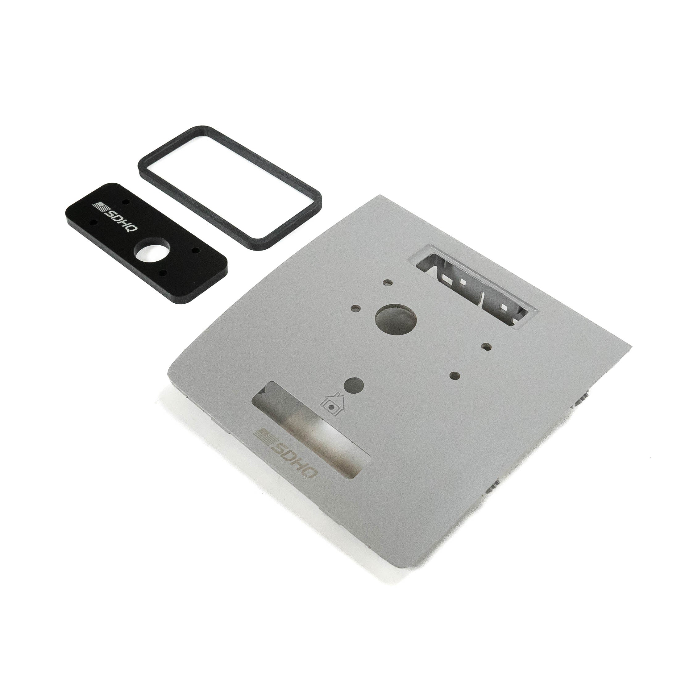 '15-17 Chevy/GMC 2500/3500 SDHQ Built SP-9100 Overhead Keypad Mount Gray Display without Power Sliding Rear Window - with Garage Door Opener