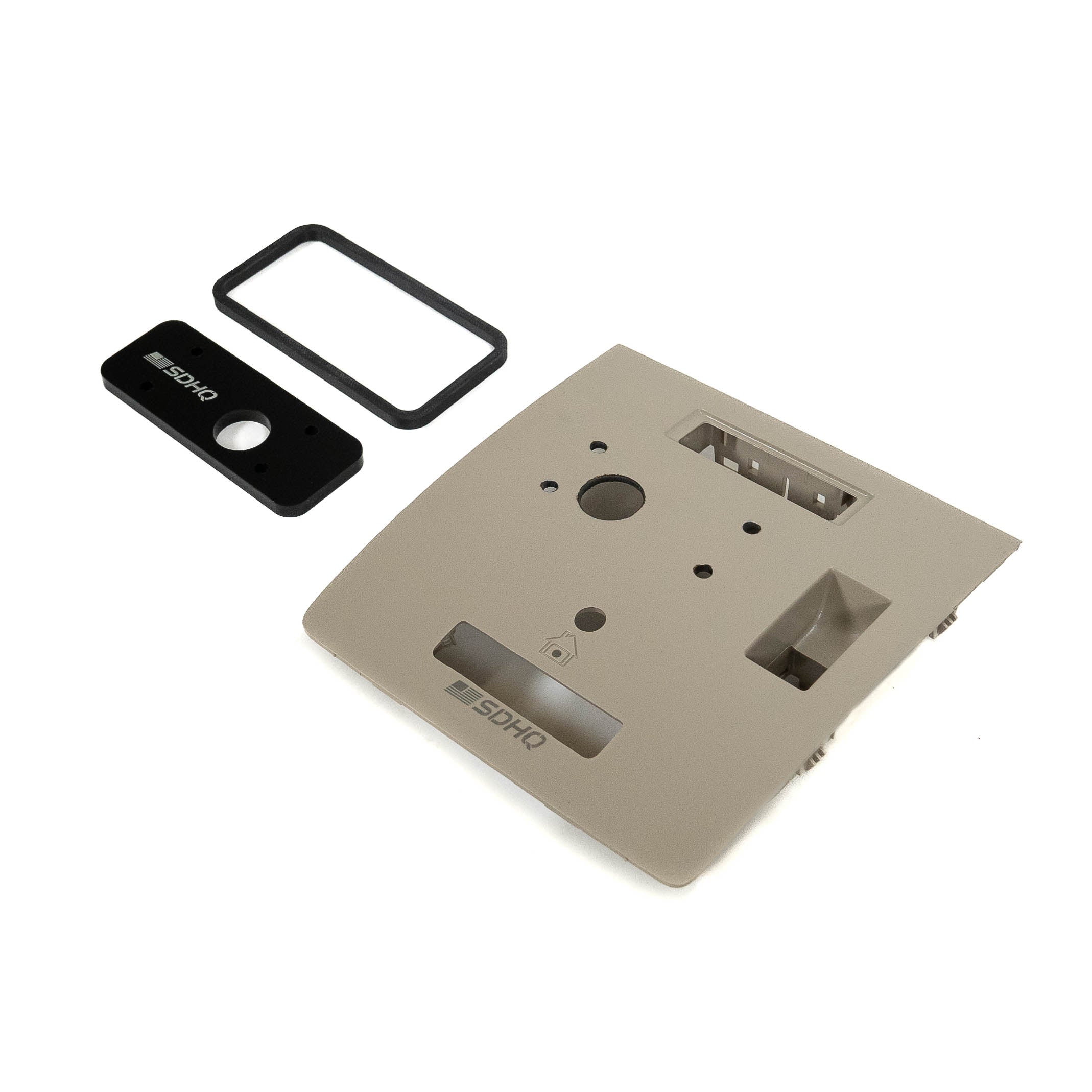 '15-17 Chevy/GMC 2500/3500 SDHQ Built SP-9100 Overhead Keypad Mount Shale Display with Power Sliding Rear Window - with Garage Door Opener