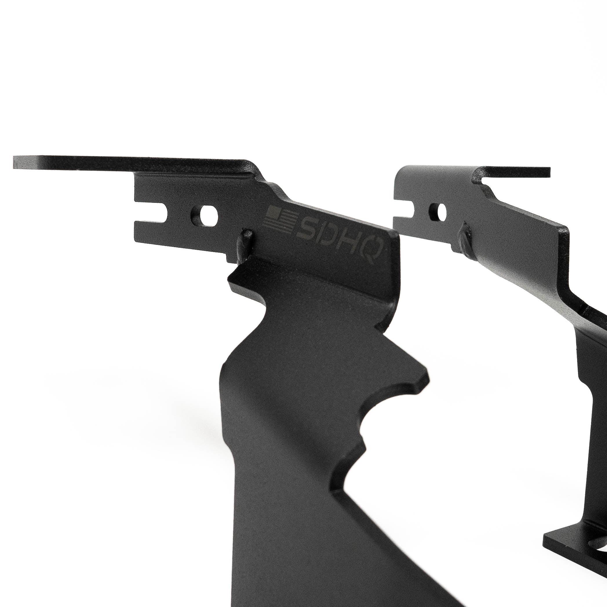 '23-24 FORD SUPER DUTY SDHQ BUILT A-PILLAR LIGHT MOUNTS Close-up display