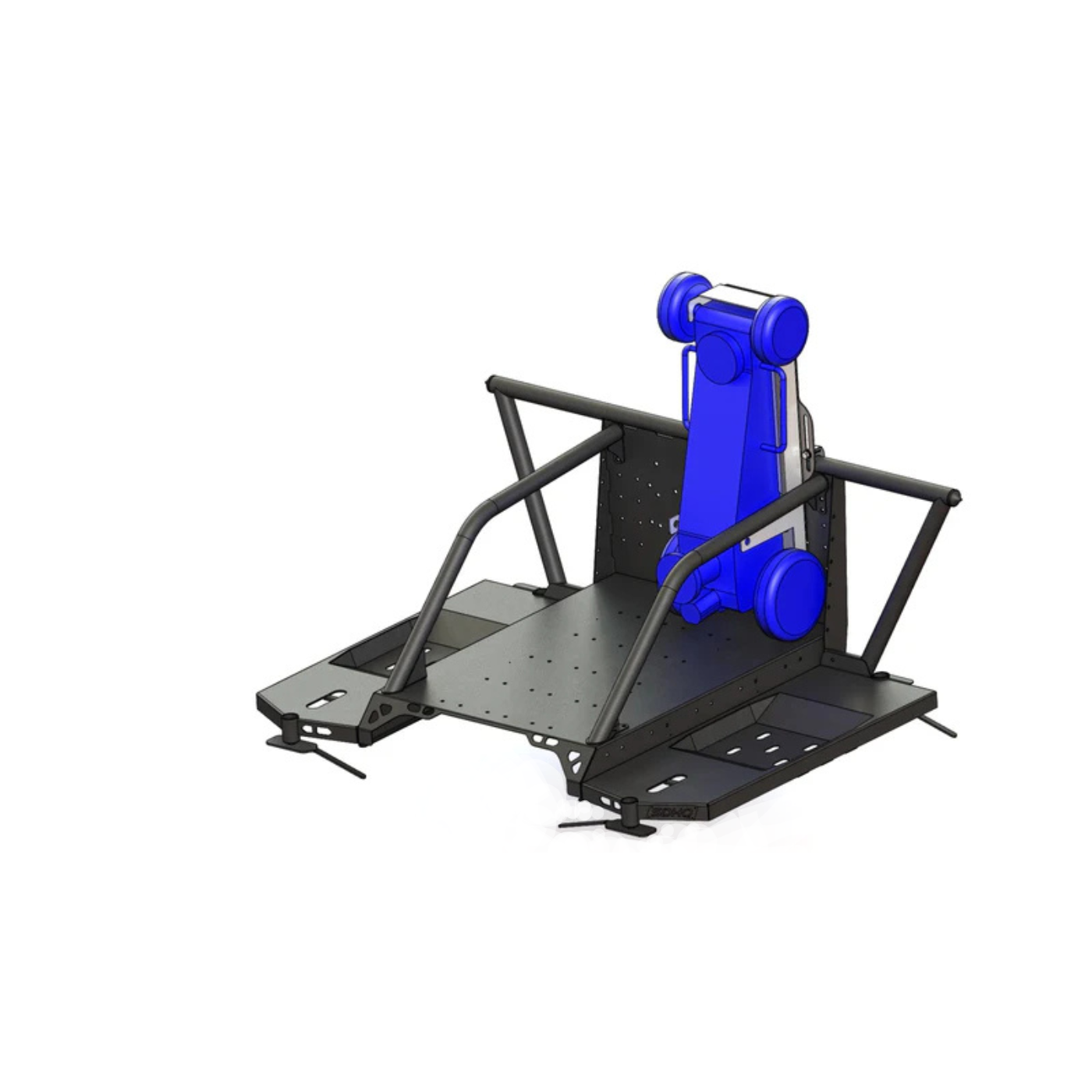 SDHQ Built In-Bed Chase Rack Vertical Pro Eagle Jack Mounting Kit Design