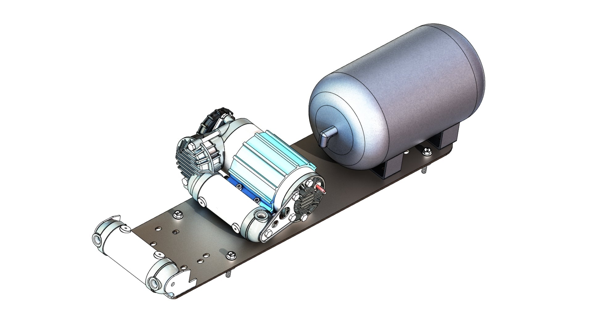 '13-23 Ram 2500/3500 RamBox Bedside Air Compressor Mount Design