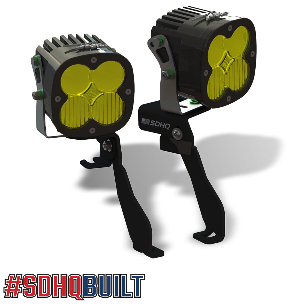 '18-24 Ford Expedition SDHQ Built A-Pillar Light Mount Kit Design with lights display