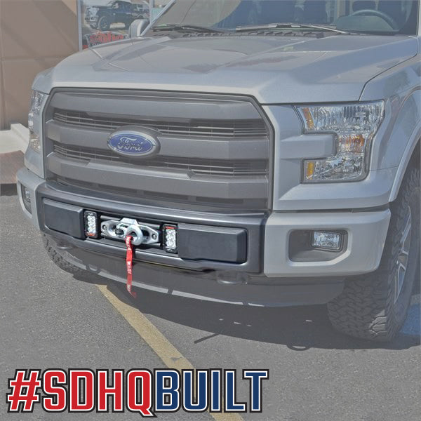 '15-17 Ford F150 SDHQ Built Winch Mount on vehicle