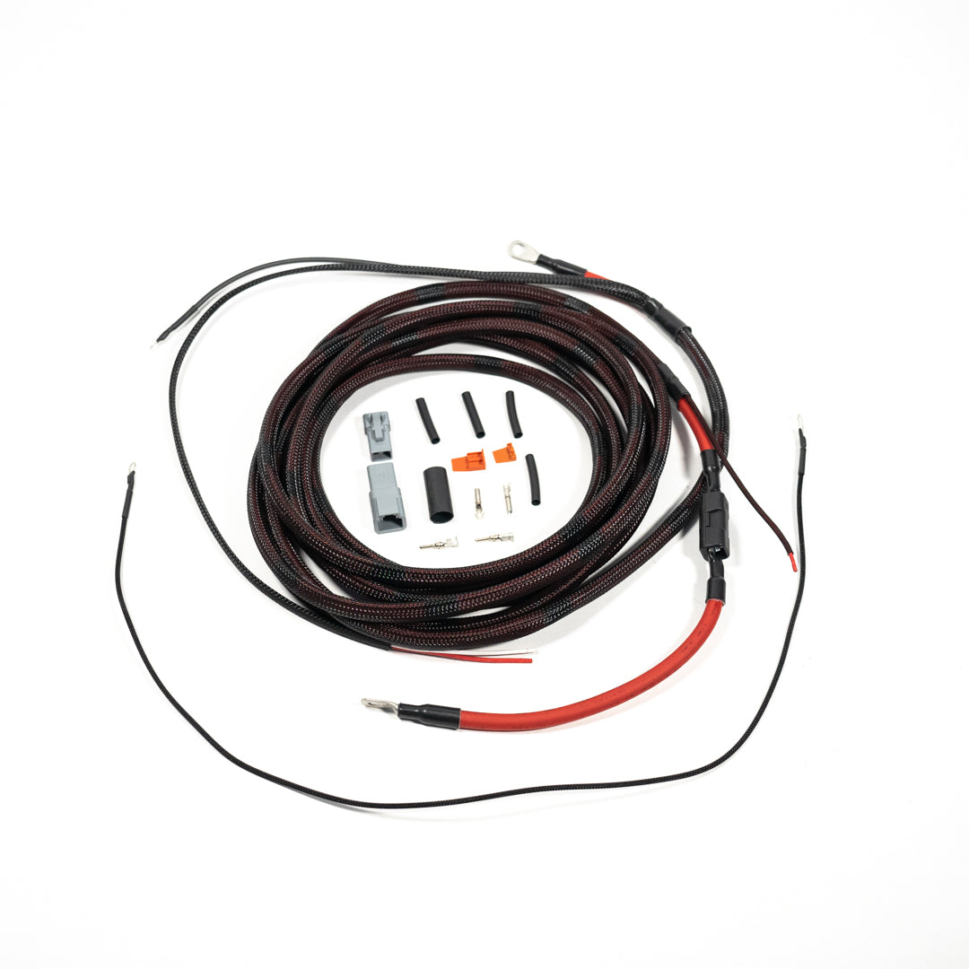 '17-24 F250/F350 Under-Bed Air Compressor Mounting Kit - Retains Spare Tire display of included wiring