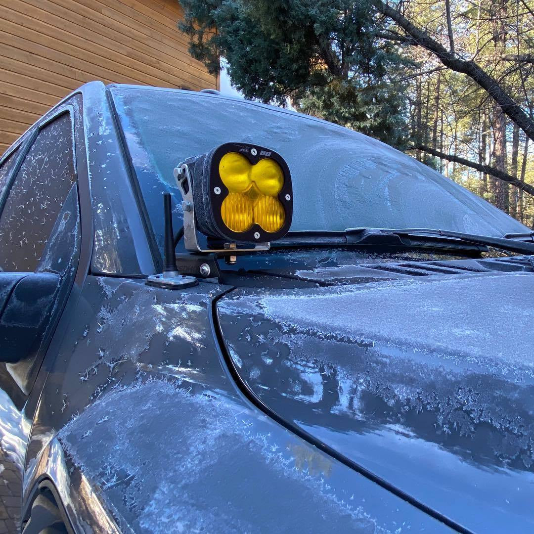 '17-20 Ford Raptor SDHQ Built A-Pillar Light Mounts Display on Vehicle