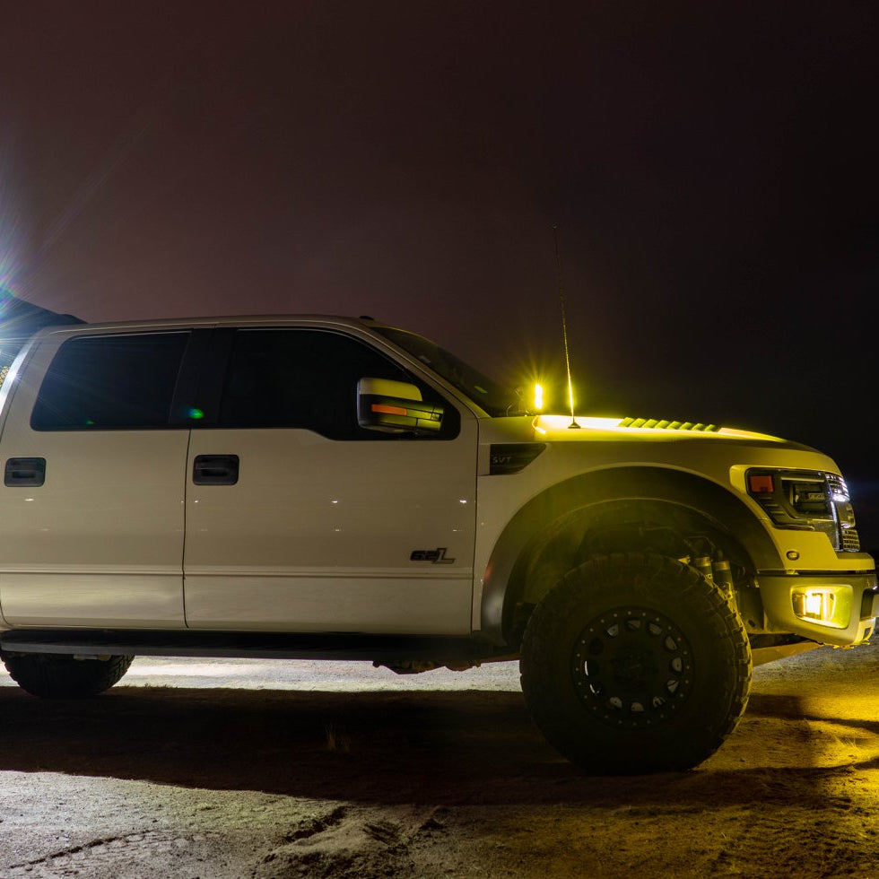 '10-14 Ford Raptor SDHQ Built A-Pillar Light Mounts Display on Vehicle