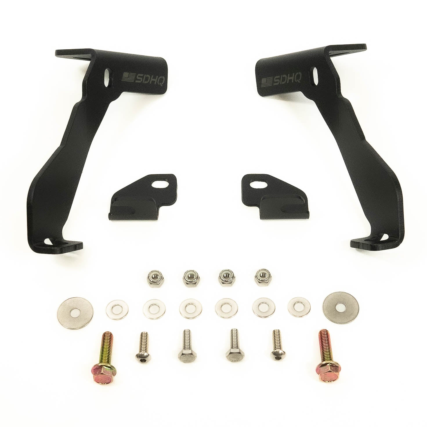 '17-20 Ford Raptor SDHQ Built A-Pillar Light Mounts Display of Included Parts