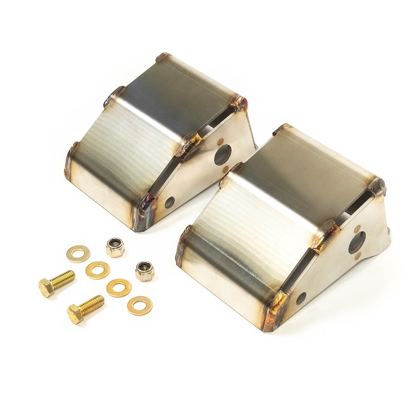 '21-23 Ford Bronco SDHQ Built Rear Shock Guards Display of Included Parts and Hardware