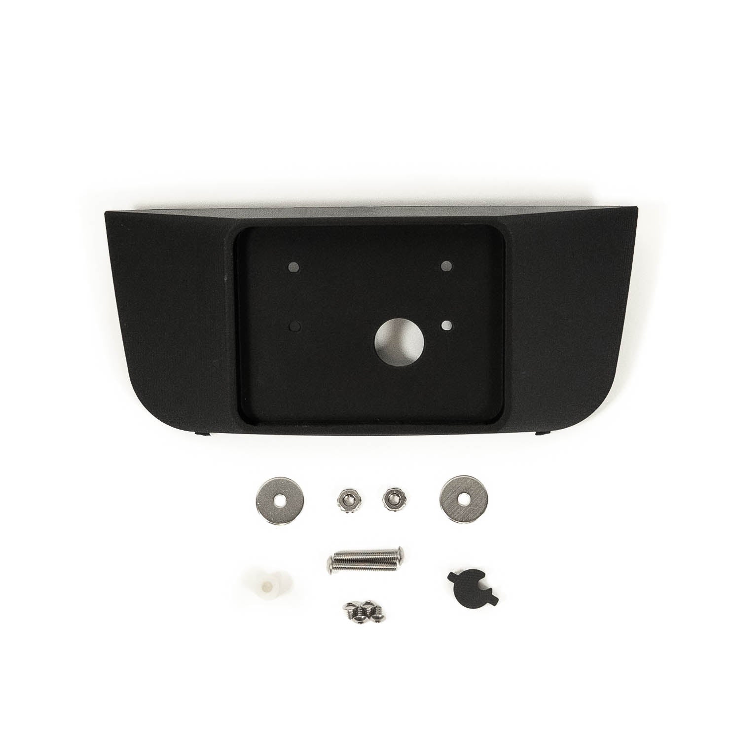 2023-2024 Ford F250/F350 SDHQ Built 3D Printed Sunglass Keypad Mount Conversion Display of included parts and Hardware