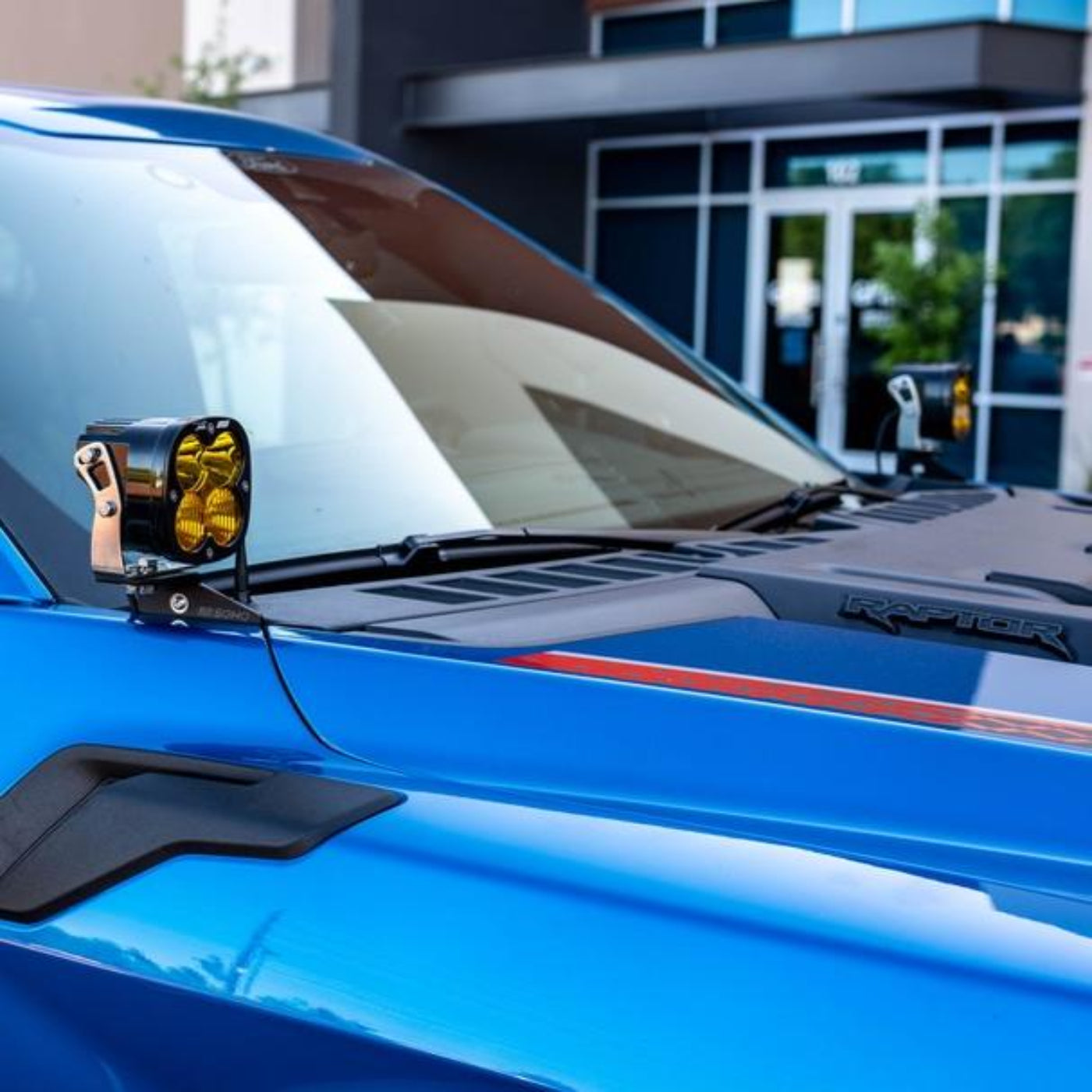 '21-24 Ford Raptor SDHQ Built A-Pillar Light Mounts Installed Display