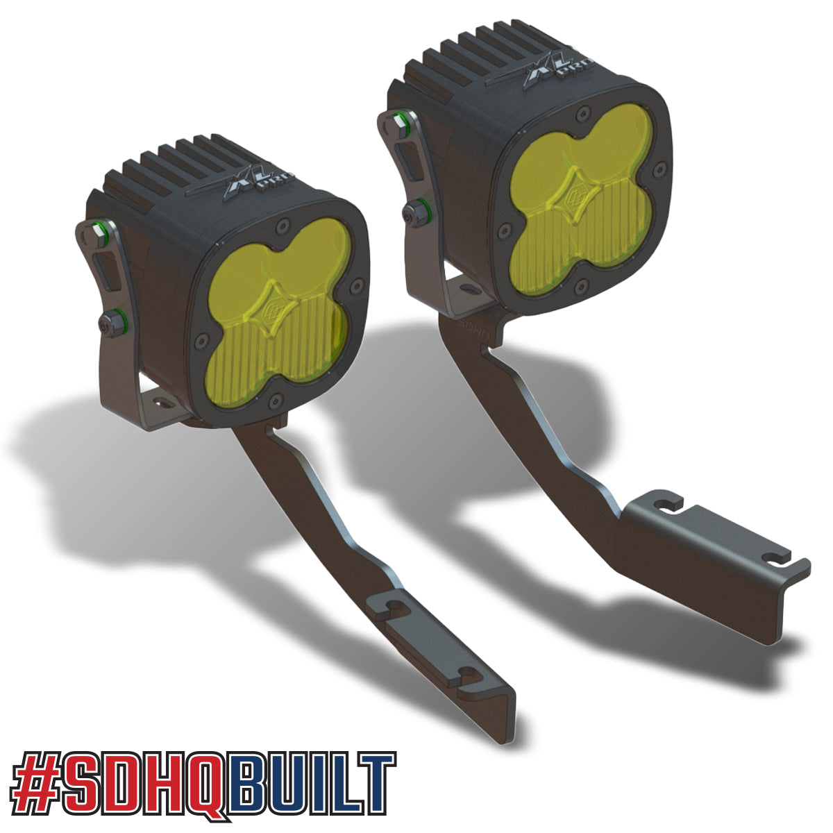'22-Current Nissan Frontier SDHQ Built A-Pillar Light Mounts Design with lights display