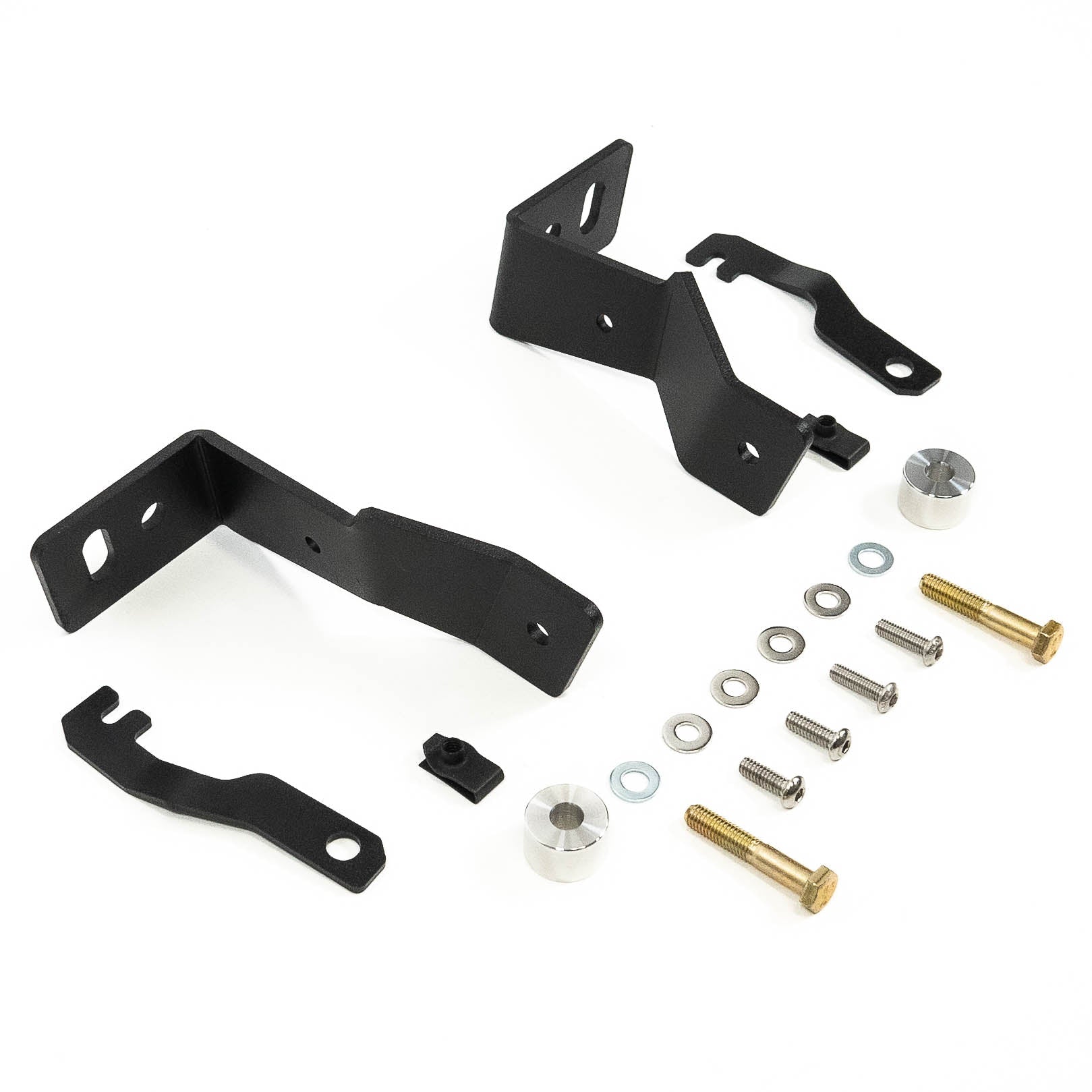 '19-24 GMC 1500 SDHQ Built A-Pillar Light Mounts Display of Included Parts