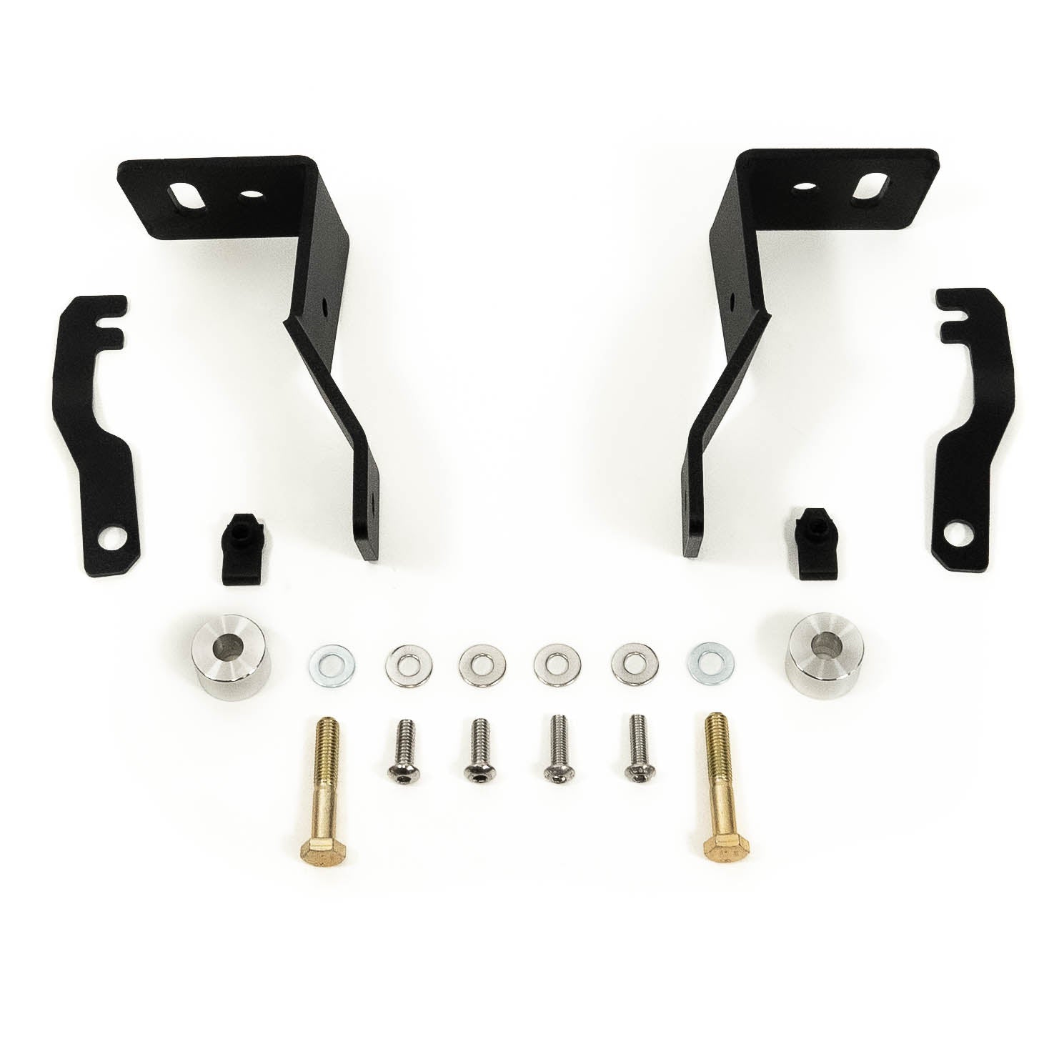 '19-24 GMC 1500 SDHQ Built A-Pillar Light Mounts Display of Included parts