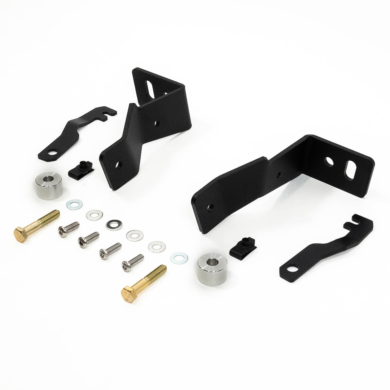 '19-24 GMC 1500 SDHQ Built A-Pillar Light Mounts Display of Included parts