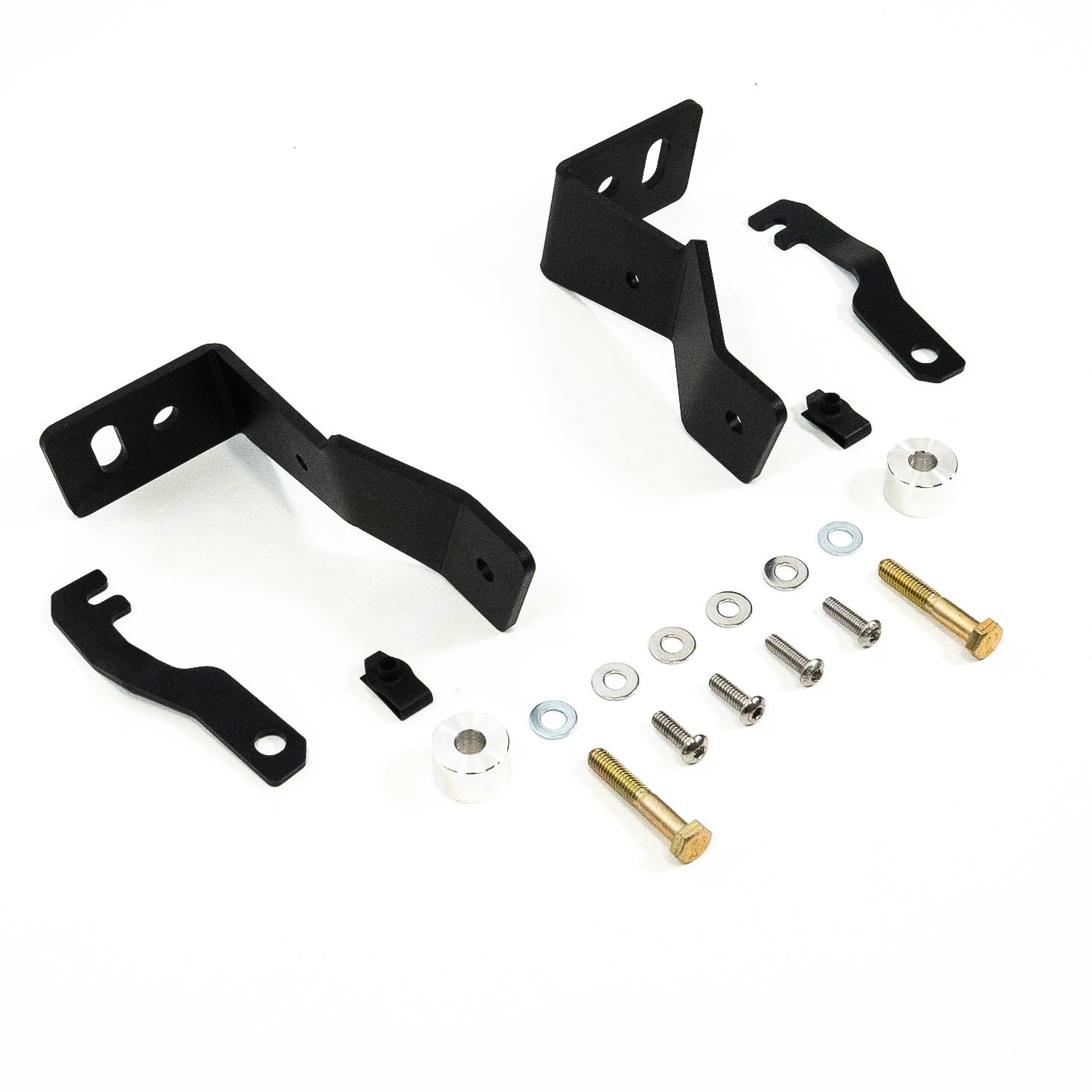 '19-24 GMC 1500 SDHQ Built A-Pillar Light Mounts Display of Included Parts