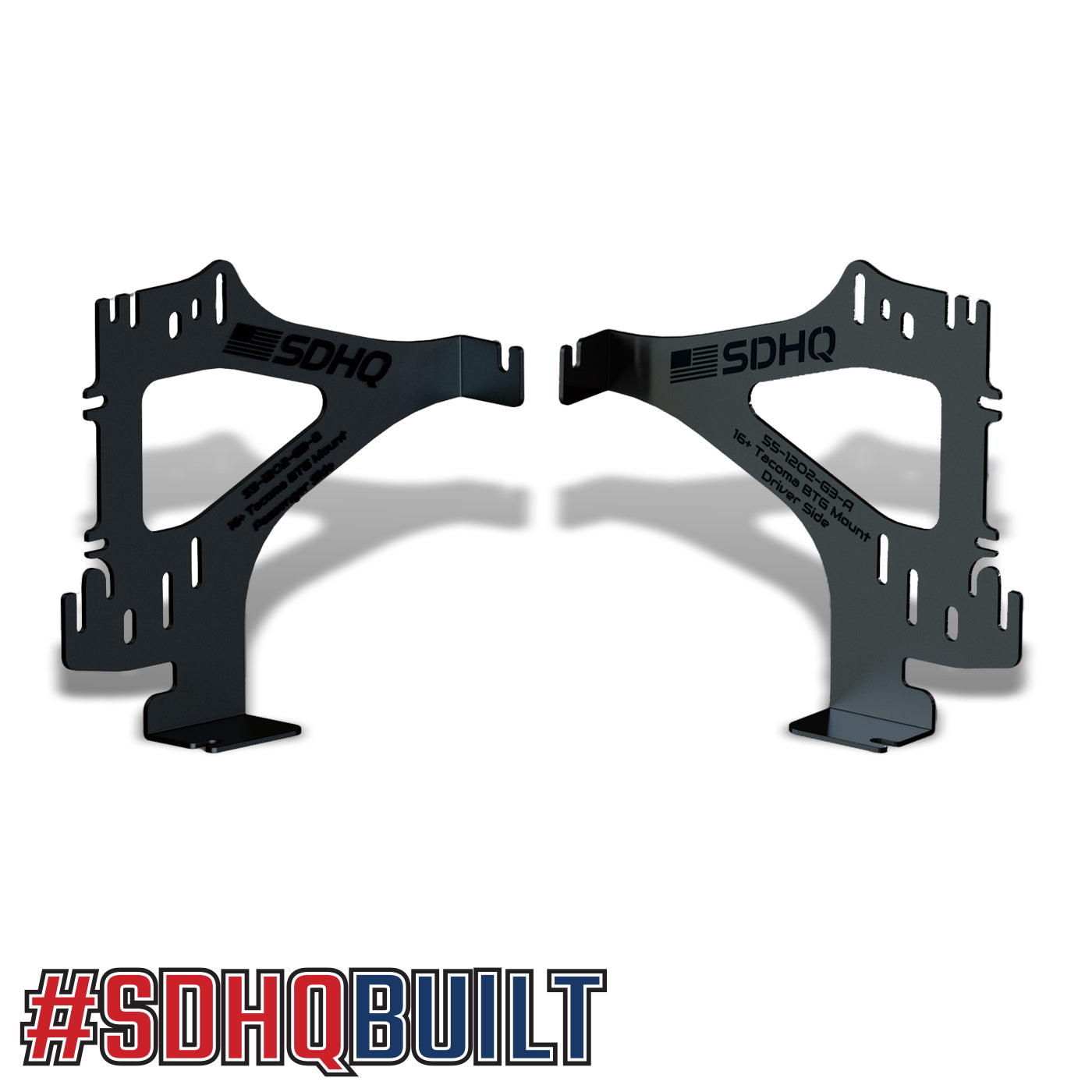 '16-23 Toyota Tacoma SDHQ Built Behind the Grille Light Bar Mount 3D Design