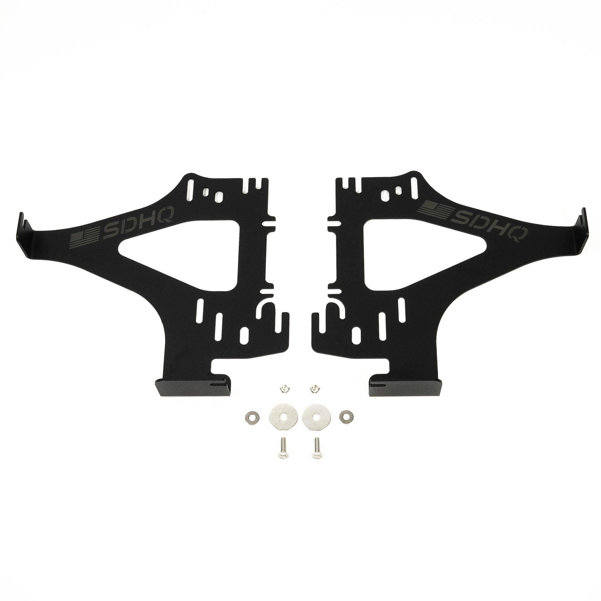 '16-23 Toyota Tacoma SDHQ Built Behind the Grille Dual LED Light Bar Mount Display of Included Parts