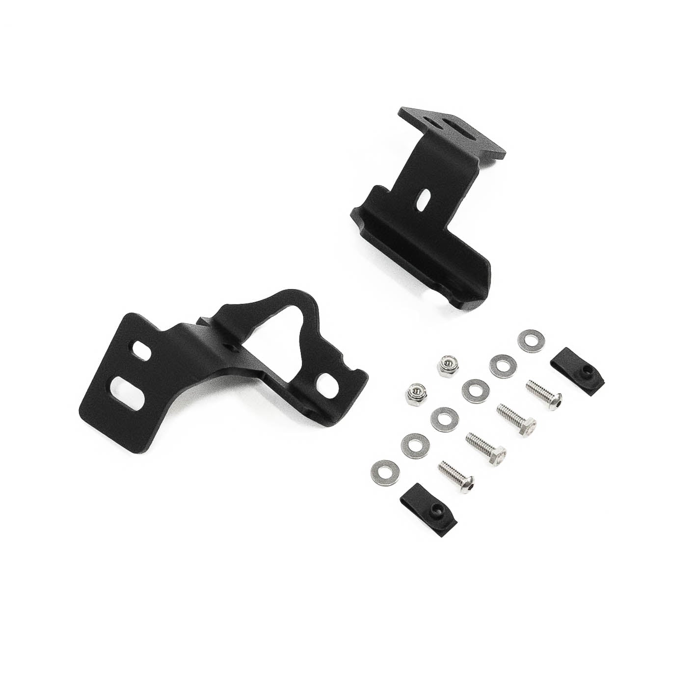 '15-19 Chevy/GM 2500/3500 SDHQ Built A-Pillar Light Mounts Display of Included Parts