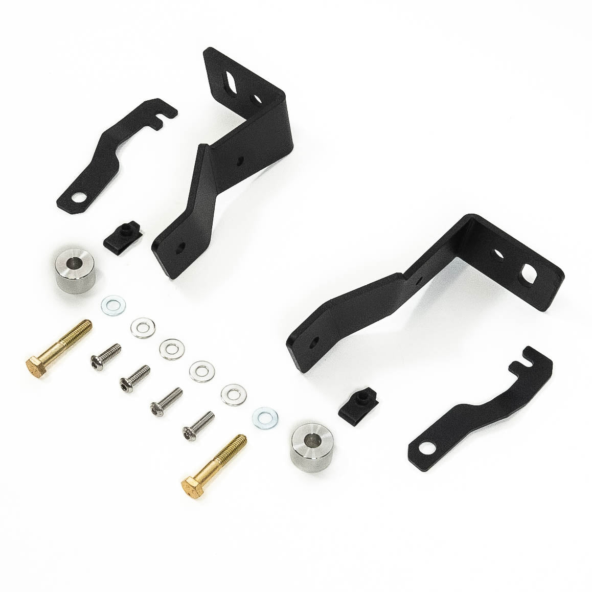 '19-24 GMC 1500 SDHQ Built A-Pillar Light Mounts Display of Included Parts
