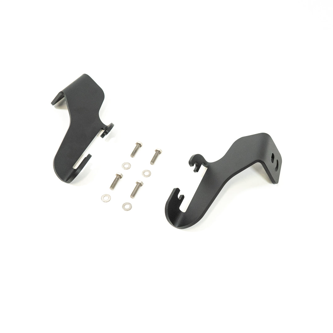 '99-07 Ford Super Duty SDHQ Built A-Pillar Light Mounts Angled Display of Included Parts