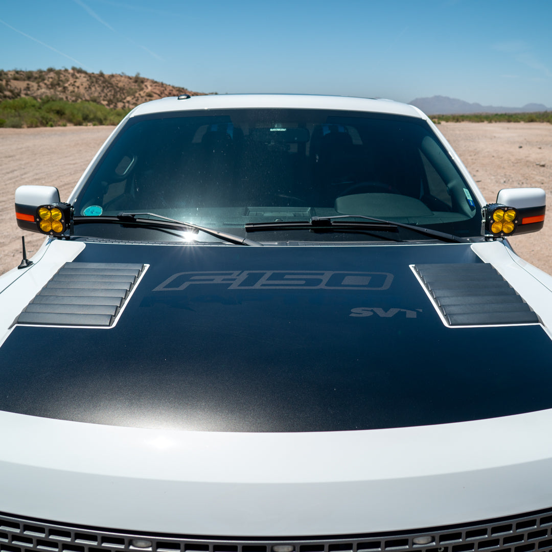 '09-14 Ford F-150 SDHQ Built A-Pillar Light Mounts Display on vehicle
