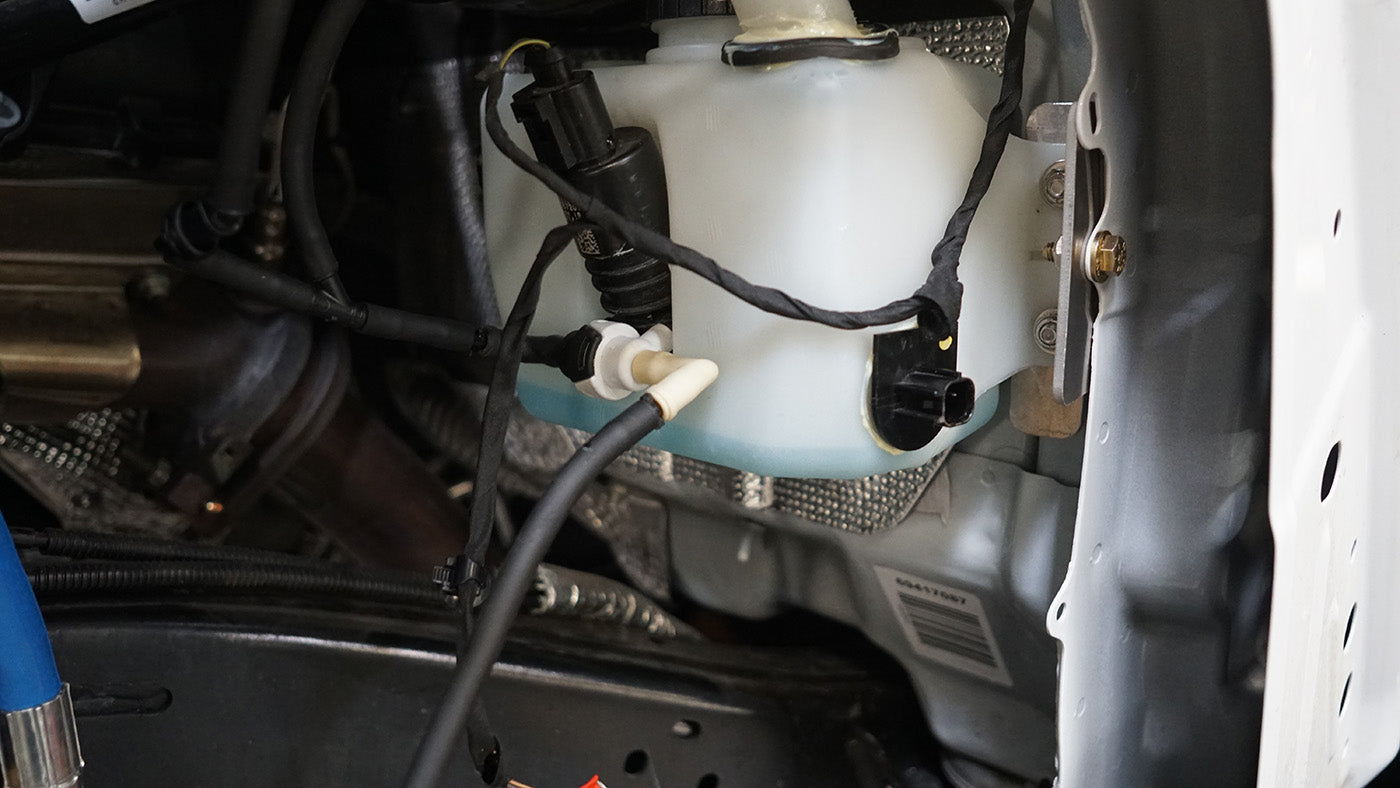 '21-Current Jeep Rubicon 392 SDHQ Built Windshield Washer Bottle Relocation Kit Installed Display