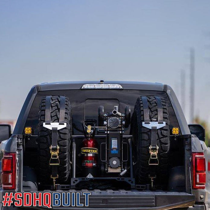 '17-24 Ford Raptor SDHQ Built In Bed Chase Rack Display in Vehicle