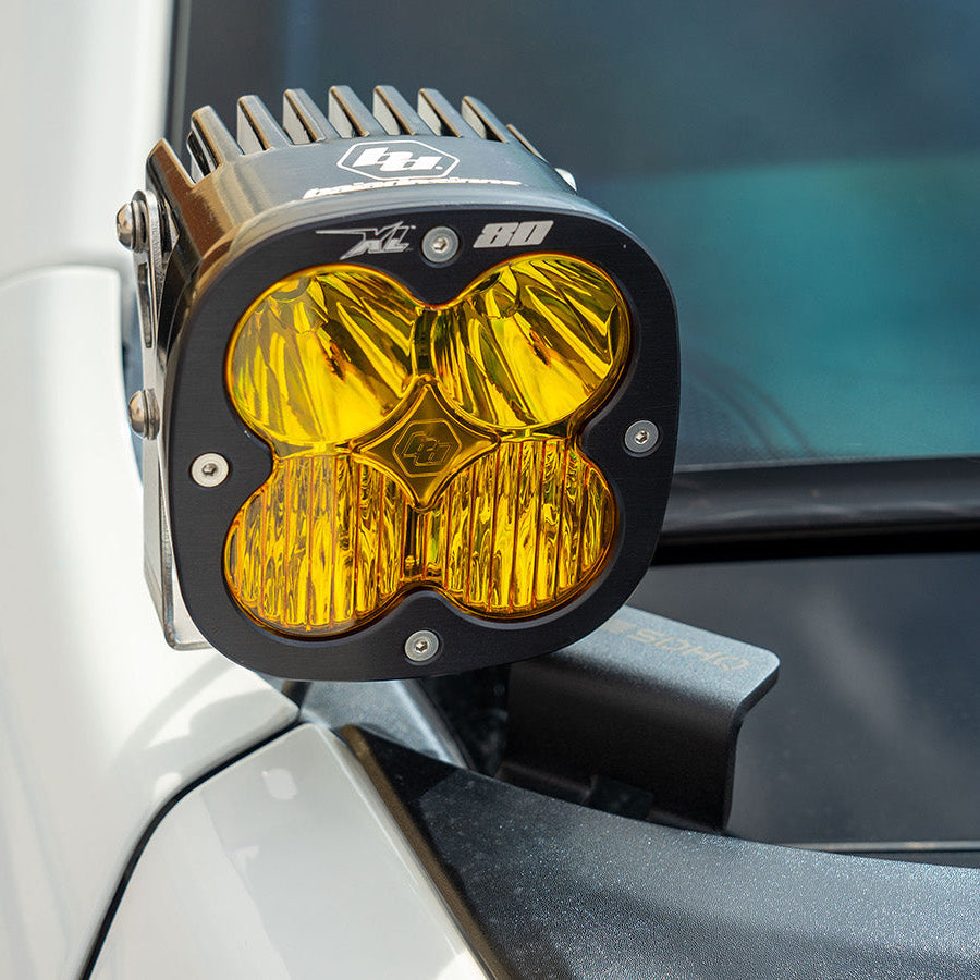 '21-23 Ram 1500 TRX SDHQ Built A-Pillar Light Mounts Close-up Display Installed