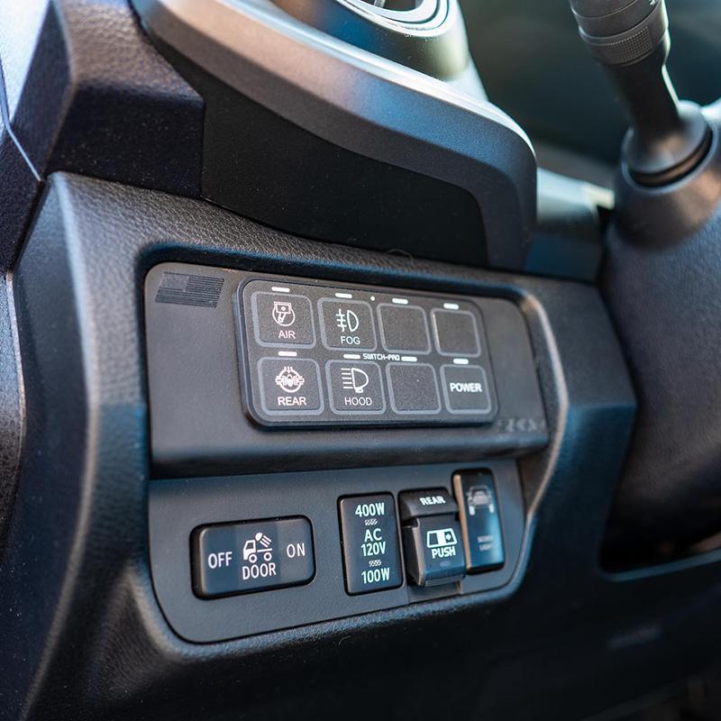 '16-19 Toyota Tacoma SDHQ Built Switch Pros OEM Keypad Mount Lighting SDHQ Off Road display in Vehicle
